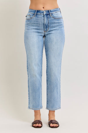 Judy Blue High Waist Ankle Straight Leg Jeans