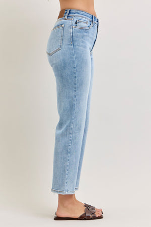 Judy Blue High Waist Ankle Straight Leg Jeans
