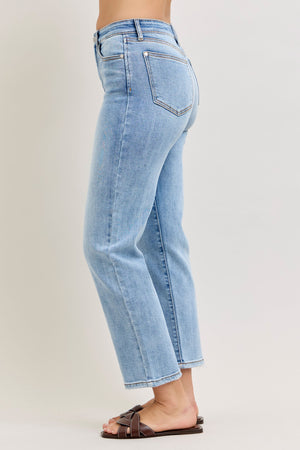 Judy Blue High Waist Ankle Straight Leg Jeans