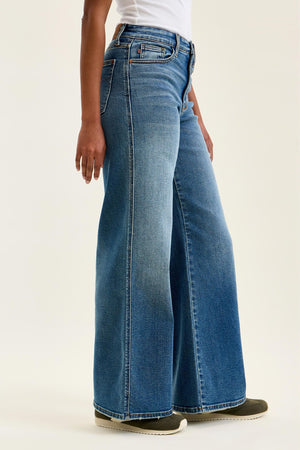 Judy Blue High Waist Retro Wide Leg Jeans