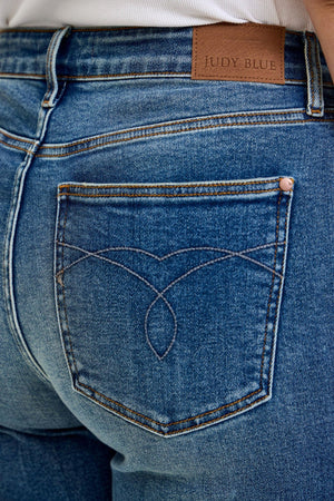 Judy Blue High Waist Retro Wide Leg Jeans