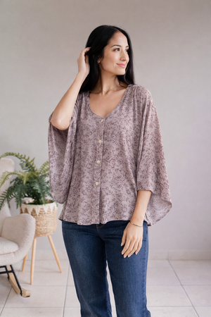Oasis Petal Kimono Sleeve Top