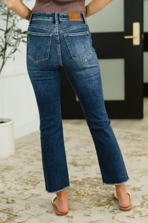 Judy Blue High Waist Dark Wash Kick Flare Jeans