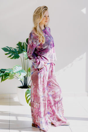 Cosmic Rose Glow Long Sleeve Pullover