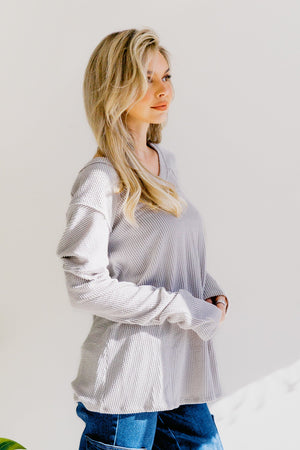 Willow Whisper Long Sleeve Knit Top