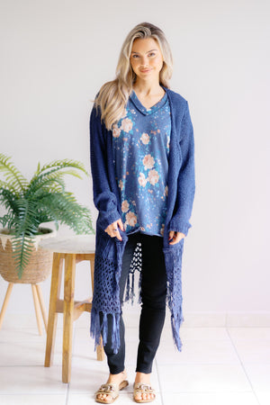 Cloud Cover Cardigan Blue