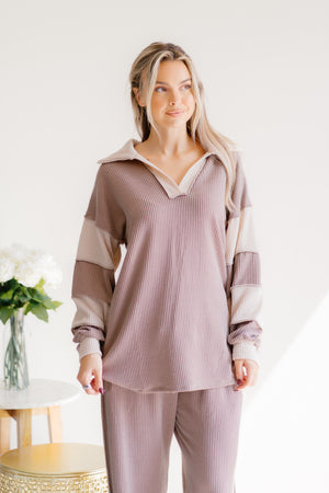 Woodland Cozy Ribbed Top
