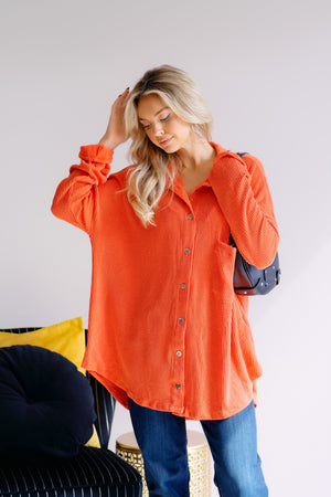 Harvest Hex Ribbed Oversized Cardigan