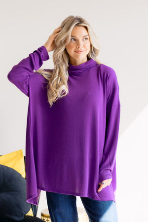 Charmed in Chic Purple Pullover
