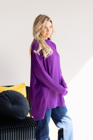Charmed in Chic Purple Pullover