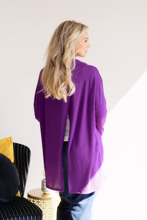 Charmed in Chic Purple Pullover