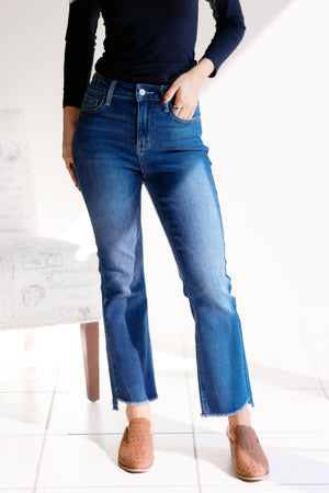 Judy Blue High Waist Dark Wash Kick Flare Jeans