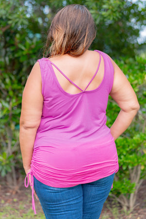 Electric Kiss Rouched Top