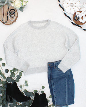 PREBOOK Josie Cozy Crew Sweater - Snow