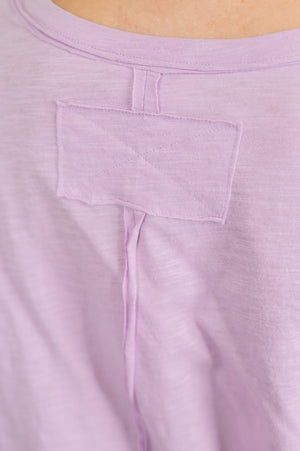 Just Like That Relaxed Heather Tee in Lilac