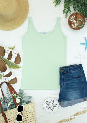 Kennedy Tank - Lime by Michelle Mae