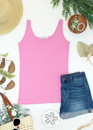 Kennedy Tank - Pink by Michelle Mae