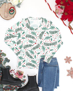 PREBOOK Larissa Long Sleeve - Berry + Pine
