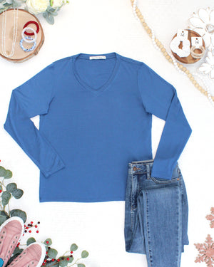PREBOOK Larissa Long Sleeve - Winter Blue