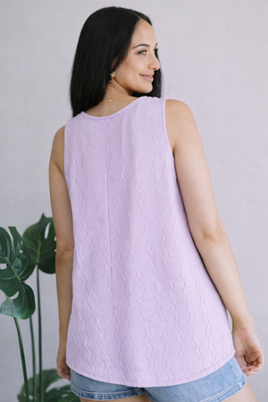 Lilac Reverie Sleeveless Top by Dear Scarlett