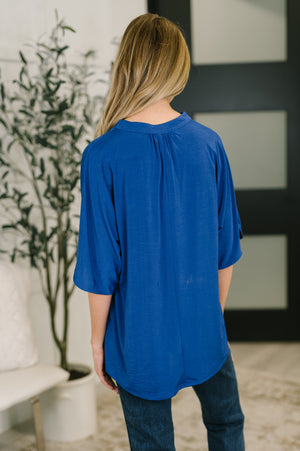 Lizzy Breeze Top in Royal Blue by Dear Scarlett