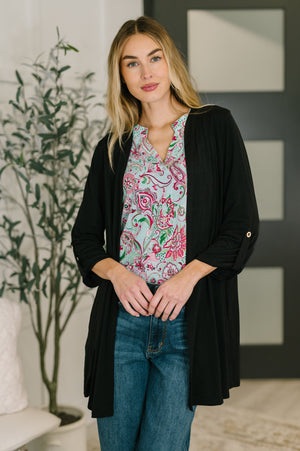 Lizzy Cardigan in Black by Dear Scarlett