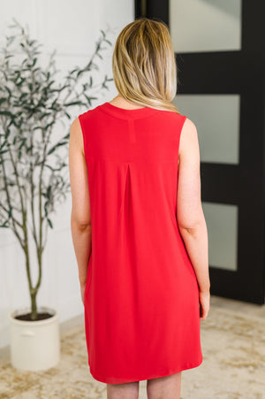 Lizzy Tank Dress in Red by Dear Scarlett
