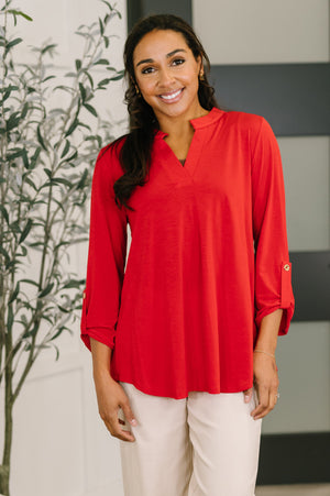 Lizzy Top in Red by Dear Scarlett