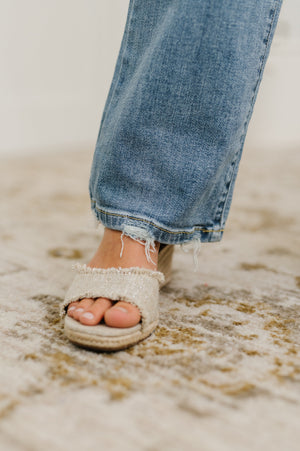 Judy Blue Mid Rise Vintage Wash Destroy Hem Bootcut Jeans
