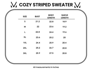 Cozy Striped Sweater - Natural by Michelle Mae