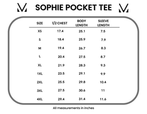 Sophie Pocket Tee - Red by Michelle Mae