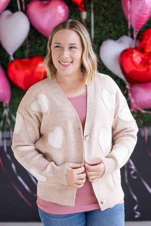 Sweetheart Cardigan - Tan by Michelle Mae