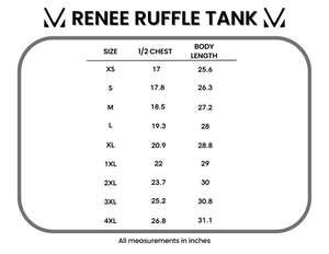 Renee Ruffle Tank Top - American Bows by Michelle Mae
