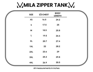 Mila Zipper Tank - Red by Michelle Mae