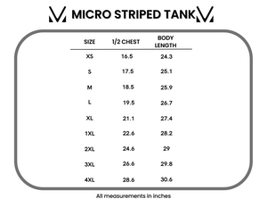 Micro Striped Tank - Red by Michelle Mae