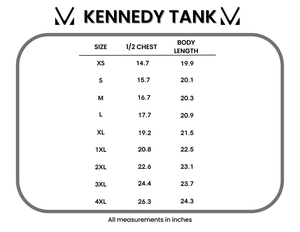 Kennedy Tank - Striped Red, White, and Micro Blue Stars by Michelle Mae