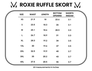 Roxie Ruffle Skort - Navy by Michelle Mae