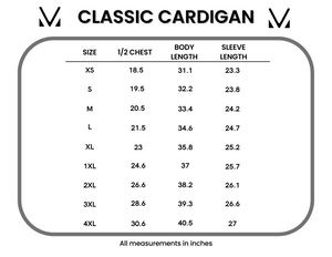 Classic Cardigan - Neutral Checkers by Michelle Mae