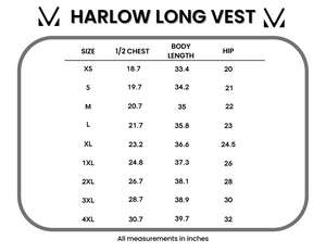 Harlow Long Vest - Navy by Michelle Mae