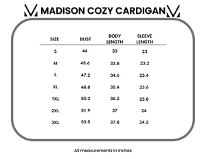 Madison Cozy Cardigan - Burgundy by Michelle Mae