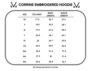 Corrine Embroidered Hoodie - In God We Trust by Michelle Mae