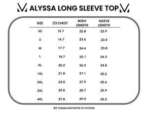 Alyssa Long Sleeve Top - Brown by Michelle Mae