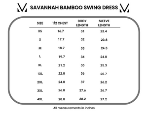 Savannah Bamboo Swing Dress - Black by Michelle Mae