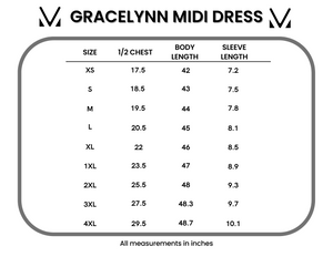 Gracelynn Midi Dress - Black by Michelle Mae