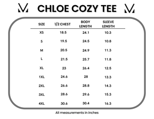 Chloe Cozy Tee - Micro Pink Floral by Michelle Mae