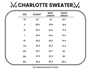 Charlotte Sweater - Orange and Ivory by Michelle Mae