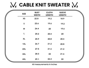 Cable Knit Sweater - Ivory by Michelle Mae