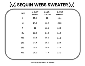 Sequin Webs Sweater by Michelle Mae