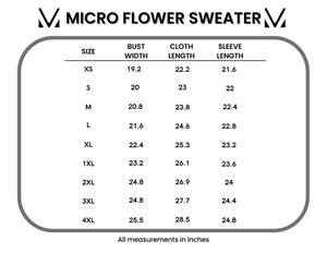 Micro Flower Sweater - Ivory by Michelle Mae