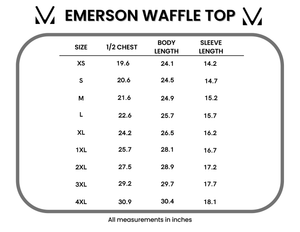 PREBOOK Emerson Waffle Top - Burgundy